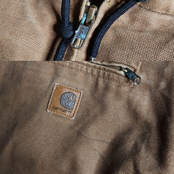 Carhartt vintage men's tan distressed canvas chore work coat jacket size 4XL - Picture 5 of 9